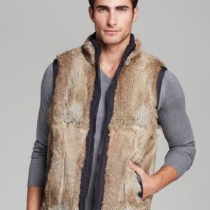 Michael Kors Men’s Rabbit Fur Reversible Vest